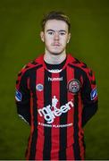 16 February 2017; Dean Casey of Bohemians. Bohemians Squad Portraits 2017 at Blanchardstown I.T in Blanchardstown, Dublin. Photo by Cody Glenn/Sportsfile