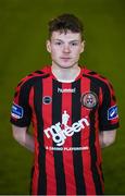 16 February 2017; Eoghan Morgan of Bohemians. Bohemians Squad Portraits 2017 at Blanchardstown I.T in Blanchardstown, Dublin. Photo by Cody Glenn/Sportsfile