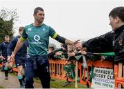 17 February 2017; Rob Kearney of Ireland high fives supporters prior to an open training session at the Monaghan RFC grounds in Co. Monaghan. Photo by Seb Daly/Sportsfile