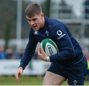 17 February 2017; Garry Ringrose of Ireland during an open training session at the Monaghan RFC grounds in Co. Monaghan. Photo by Seb Daly/Sportsfile