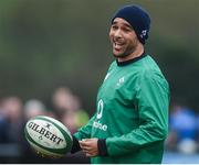 17 February 2017; Simon Zebo of Ireland during an open training session at the Monaghan RFC grounds in Co. Monaghan. Photo by Seb Daly/Sportsfile