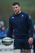 17 February 2017; Robbie Henshaw of Ireland during an open training session at the Monaghan RFC grounds in Co. Monaghan. Photo by Seb Daly/Sportsfile