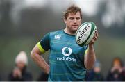 17 February 2017; Jamie Heaslip of Ireland during an open training session at the Monaghan RFC grounds in Co. Monaghan. Photo by Seb Daly/Sportsfile