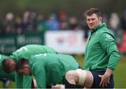 17 February 2017; Donnacha Ryan of Ireland during an open training session at the Monaghan RFC grounds in Co. Monaghan. Photo by Seb Daly/Sportsfile