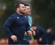 17 February 2017; Cian Healy of Ireland during an open training session at the Monaghan RFC grounds in Co. Monaghan. Photo by Seb Daly/Sportsfile