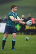17 February 2017; Paddy Jackson of Ireland during an open training session at the Monaghan RFC grounds in Co. Monaghan. Photo by Seb Daly/Sportsfile