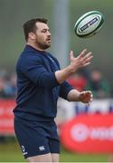 17 February 2017; Cian Healy of Ireland during an open training session at the Monaghan RFC grounds in Co. Monaghan. Photo by Seb Daly/Sportsfile