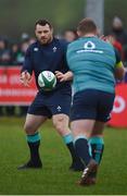 17 February 2017; Cian Healy, left, and Tadhg Furlong of Ireland of Ireland during an open training session at the Monaghan RFC grounds in Co. Monaghan. Photo by Seb Daly/Sportsfile