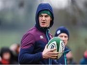 17 February 2017; Jonathan Sexton of Ireland during an open training session at the Monaghan RFC grounds in Co. Monaghan. Photo by Seb Daly/Sportsfile