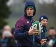 17 February 2017; Jonathan Sexton of Ireland during an open training session at the Monaghan RFC grounds in Co. Monaghan. Photo by Seb Daly/Sportsfile