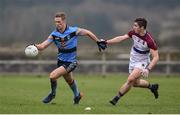 17 February 2017; Paul Mannion of University College Dublin in action against Cathal Long of University of Limerick during the Independent.ie HE GAA Sigerson Cup semi-final match between University of Limerick and University College Dublin at the Connacht GAA Centre in Bekan, Co. Mayo. Photo by Matt Browne/Sportsfile