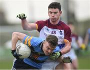 17 February 2017; Conor McCarthy of University College Dublin in action against Cian O'Dea of University of Limerick during the Independent.ie HE GAA Sigerson Cup semi-final match between University of Limerick and University College Dublin at the Connacht GAA Centre in Bekan, Co. Mayo. Photo by Matt Browne/Sportsfile