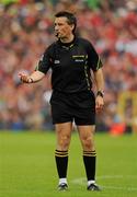 17 July 2011; Referee Maurice Deegan. Ulster GAA Football Senior Championship Final, Derry v Donegal, St Tiernach's Park, Clones, Co. Monaghan. Picture credit: Oliver McVeigh / SPORTSFILE