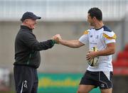 22 July 2011; Ireland head coach Declan Kidney with Leinster's Rob Kearney during an open training session ahead of the 2011/12 season. Tallaght Stadium, Tallaght, Dublin. Picture credit: David Maher / SPORTSFILE