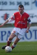 17 February 2002; Trevor Croly of St Patrick's Athletic during the eircom League Premier Division match between St Patrick's Athletic and Cork City at Richmond Park in Dublin. Photo by David Maher/Sportsfile