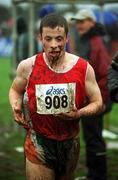 24 February 2002; William Harty of KCK Athletics Club during the Inter Club Cross Country Championships of Ireland at the ALSAA Complex in Dublin. Photo by Brian Lawless/Sportsfile