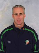 12 February 2002; Manager Mick McCarthy during a Republic of Ireland squad portrait session ahead of the FIFA World Cup 2002. Photo by David Maher/Sportsfile