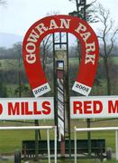 16 February 2002; A general view of the finishing post prior to racing at Gowran Park Racecourse in Gowran, Kilkenny. Photo by Damien Eagers/Sportsfile