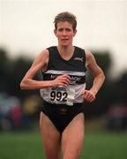 24 February 2002; Anne Keenan Buckley of North Laois AC during the Senior Women's race at the Inter Club Cross Country Championships of Ireland at the ALSAA Complex in Dublin. Photo by Ray Lohan/Sportsfile