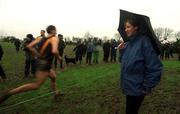 24 February 2002; Catherina McKiernan watches on during the Inter Club Cross Country Championships of Ireland at the ALSAA Complex in Dublin. Photo by Ray Lohan/Sportsfile