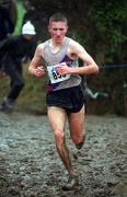 24 February 2002; Alan McCormack of Dundrum South Dublin AC during the Inter Club Cross Country Championships of Ireland at the ALSAA Complex in Dublin. Photo by Brian Lawless/Sportsfile