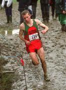 24 February 2002; Seamus Power of Kilmurray/Ibrickane AC on his way to finishing second in the Senior Men's race during the Inter Club Cross Country Championships of Ireland at the ALSAA Complex in Dublin. Photo by Brian Lawless/Sportsfile