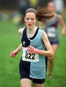 24 February 2002; Fionualla Britton of Sli Cualann AC on her way to winning the Junior Women's race during the Inter Club Cross Country Championships of Ireland at the ALSAA Complex in Dublin. Photo by Brian Lawless/Sportsfile