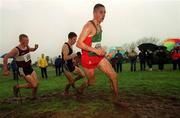 24 February 2002; Sean Burns of Mayo AC during the Junior Men's race at Inter Club Cross Country Championships of Ireland at the ALSAA Complex in Dublin. Photo by Ray Lohan/Sportsfile
