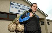 22 February 2002; Ballinderry Shamrocks kitman Killian Conlon poses for a portrait at Ballinderry Shamrocks GAC in Ballinderry, Derry. Photo by Matt Browne/Sportsfile