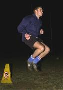 13 December 2001; Ian Cherry during a Garda FC training session at Westmanstown Sports and Conference Centre in Lucan, Dublin. Photo by Damien Eagers/Sportsfile