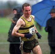 24 February 2002; Cathal Lombard of Leevale AC during the Inter Club Cross Country Championships of Ireland at the ALSAA Complex in Dublin. Photo by Ray Lohan/Sportsfile