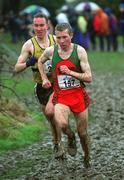 24 February 2002; Seamus Power of Kilmurray/Ibrickane AC during the Inter Club Cross Country Championships of Ireland at the ALSAA Complex in Dublin. Photo by Brian Lawless/Sportsfile
