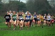 24 February 2002; A general view of the start of the Senior Women's race during the Inter Club Cross Country Championships of Ireland at the ALSAA Complex in Dublin. Photo by Ray Lohan/Sportsfile