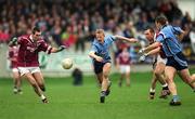 3 March 2002; Declan Darcy of Dublin in action against Michael Ennis, left, and Paul Conway of Westmeath during the Allianz National Football League Division 1A Round 4 match between Dublin and Westmeath at Parnell Park in Dublin. Photo by Ray McManus/Sportsfile