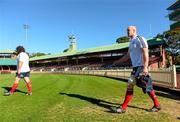 13 June 2013; Paul O'Connell, British & Irish Lions, arrives for forwards training ahead of their game against NSW Waratahs on Saturday. British & Irish Lions Tour 2013, Forwards Training, North Sydney Oval, Sydney, New South Wales, Australia. Photo by Stephen McCarthy/Sportsfile
