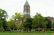 13 June 2013; The Ireland squad train in front of the clock tower at Upper College Canada during squad training, ahead of their game against Canada. Ireland Rugby Summer Tour 2013. Toronto, Canada. Photo by Brendan Moran/Sportsfile