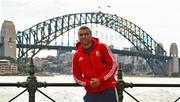 14 June 2013; Simon Zebo, British & Irish Lions, poses for a photograph on Circular Quay, with The Sydney Harbour Bridge in the background, ahead of their game against NSW Waratahs, where he will make his debut. British & Irish Lions Tour 2013, Press Conference, Circular Quay, Sydney, New South Wales, Australia. Photo by Stephen McCarthy/Sportsfile