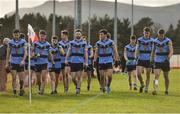 8 February 2017; The UCD players after the Independent.ie HE GAA Sigerson Cup Quarter-Final match between Ulster University and UCD at Jordanstown in Belfast. Photo by Oliver McVeigh/Sportsfile