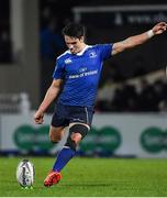 17 February 2017; Joey Carbery of Leinster kicks a penalty during the Guinness PRO12 Round 15 match between Leinster and Edinburgh at the RDS Arena in Ballsbridge, Dublin. Photo by Brendan Moran/Sportsfile