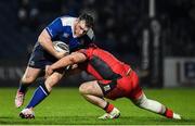 17 February 2017; Peter Dooley of Leinster is tackled by Jack Cosgrove of Edinburgh during the Guinness PRO12 Round 15 match between Leinster and Edinburgh at the RDS Arena in Ballsbridge, Dublin. Photo by Brendan Moran/Sportsfile