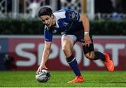 17 February 2017; Joey Carbery of Leinster scores his second and his side's third try during the Guinness PRO12 Round 15 match between Leinster and Edinburgh at the RDS Arena in Ballsbridge, Dublin. Photo by Brendan Moran/Sportsfile