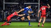 17 February 2017; Adam Byrne of Leinster beats the tackle of Glenn Bryce of Edinburgh during the Guinness PRO12 Round 15 match between Leinster and Edinburgh at the RDS Arena in Ballsbridge, Dublin. Photo by Brendan Moran/Sportsfile