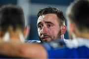 17 February 2017; Jack Conan of Leinster speaks to his team-mates after the Guinness PRO12 Round 15 match between Leinster and Edinburgh at the RDS Arena in Ballsbridge, Dublin. Photo by Brendan Moran/Sportsfile