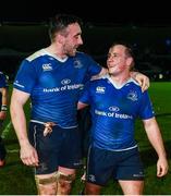 17 February 2017; Jack Conan, left, and Bryan Byrne of Leinster following their victory in the Guinness PRO12 Round 15 match between Leinster and Edinburgh at the RDS Arena in Ballsbridge, Dublin. Photo by Ramsey Cardy/Sportsfile