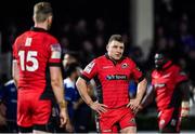 17 February 2017; Duncan Weir of Edinburgh after conceding a try during the Guinness PRO12 Round 15 match between Leinster and Edinburgh at the RDS Arena in Ballsbridge, Dublin. Photo by Brendan Moran/Sportsfile