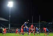 17 February 2017; Ross Molony of Leinster wins possession in a lineout during the Guinness PRO12 Round 15 match between Leinster and Edinburgh at the RDS Arena in Ballsbridge, Dublin. Photo by Ramsey Cardy/Sportsfile