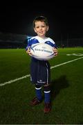 17 February 2017; Leinster matchday mascot Ross Myers, age 4, from Delgany, Co. Wicklow, ahead of the Guinness PRO12 Round 15 match between Leinster and Edinburgh at the RDS Arena in Ballsbridge, Dublin. Photo by Stephen McCarthy/Sportsfile