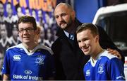 17 February 2017; Leinster supporters with Hayden Triggs in Autograph Alley ahead of the Guinness PRO12 Round 15 match between Leinster and Edinburgh at the RDS Arena in Ballsbridge, Dublin. Photo by Ramsey Cardy/Sportsfile