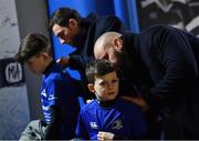 17 February 2017; Leinster supporters with Hayden Triggs in Autograph Alley ahead of the Guinness PRO12 Round 15 match between Leinster and Edinburgh at the RDS Arena in Ballsbridge, Dublin. Photo by Ramsey Cardy/Sportsfile