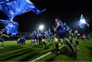 17 February 2017; Mike McCarthy of Leinster runs out ahead of the Guinness PRO12 Round 15 match between Leinster and Edinburgh at the RDS Arena in Ballsbridge, Dublin. Photo by Ramsey Cardy/Sportsfile